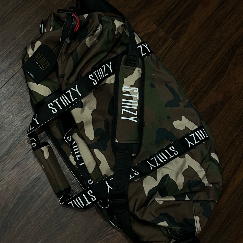Stiiizy Camouflage Duffel Bag